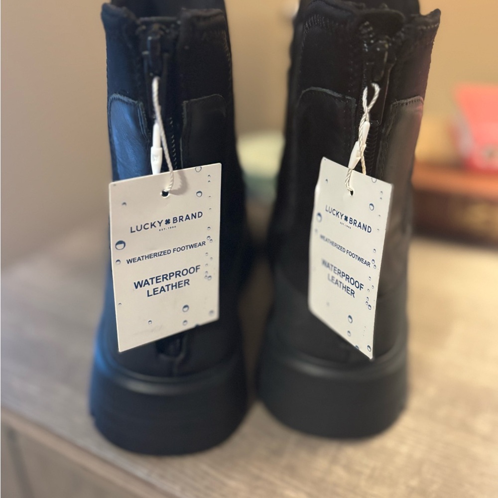 Lucky Brand Black Ankle Boots